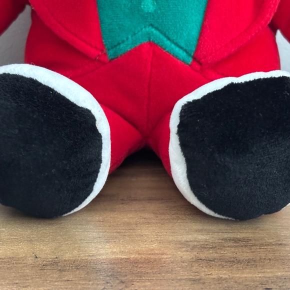 VINTAGE 1988 King BABAR Elephant Red Tuxedo Crown 14” Plush Christmas Toy Gund - Picture 9 of 14